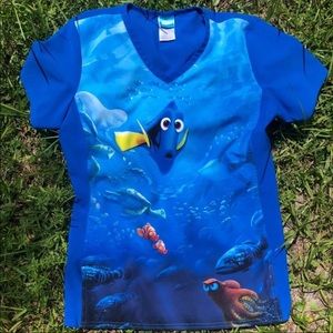 Finding Dory Disney Scrub Top
